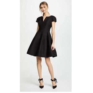 Halston Heritage Notch Neck Tulip Dress